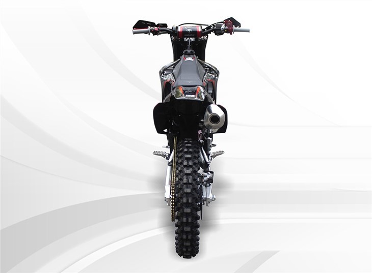 black racing motorcycle